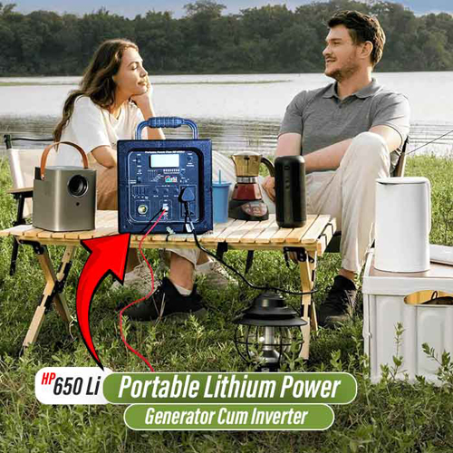 600VA, Inverter with In-Built Lithium Battery, HP-650Li