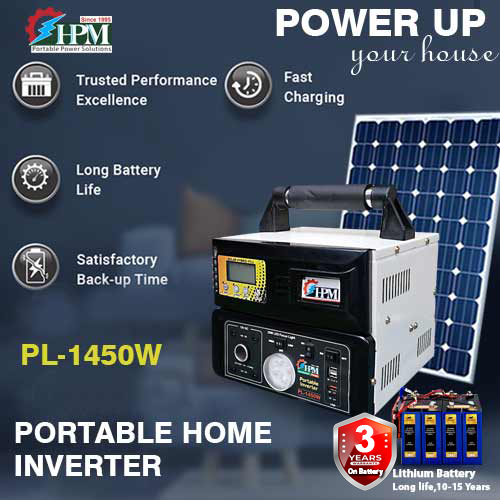 1450VA Inverter with In-Built Lithium Battery, PL-1450W
