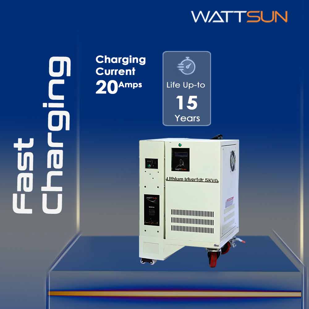     5KVA UPS Portable Lithium Inverter with Inbuilt 200Ah battery,  UPS-5000W