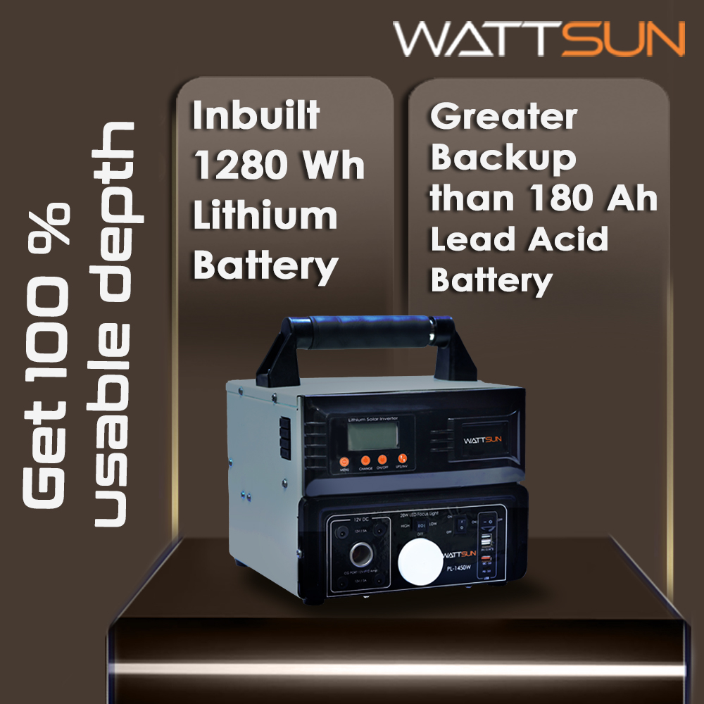 1450VA Inverter with In-Built Lithium Battery, PL-1450W