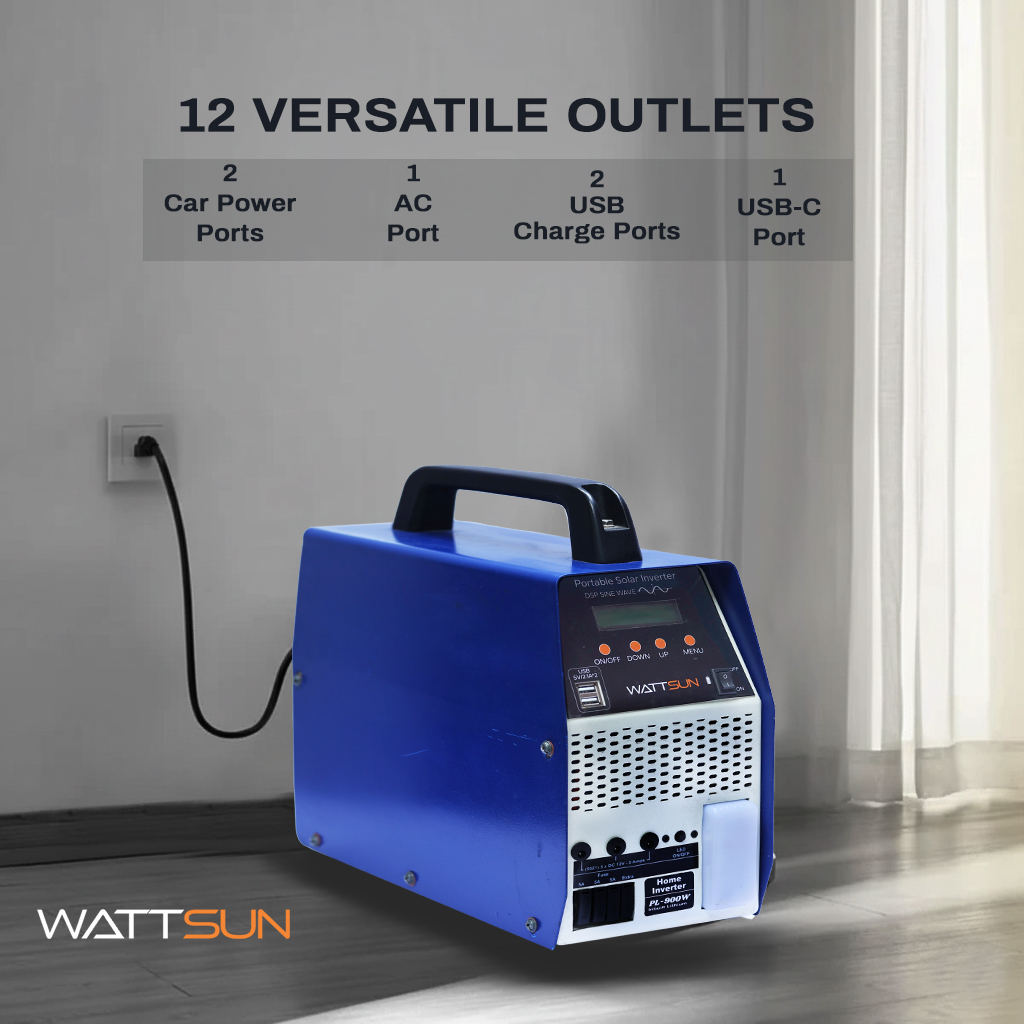 60Ah, 1 kva Solar Portable Inverter for Home with Inbuilt Lithium Battery, PL-900W-ECO