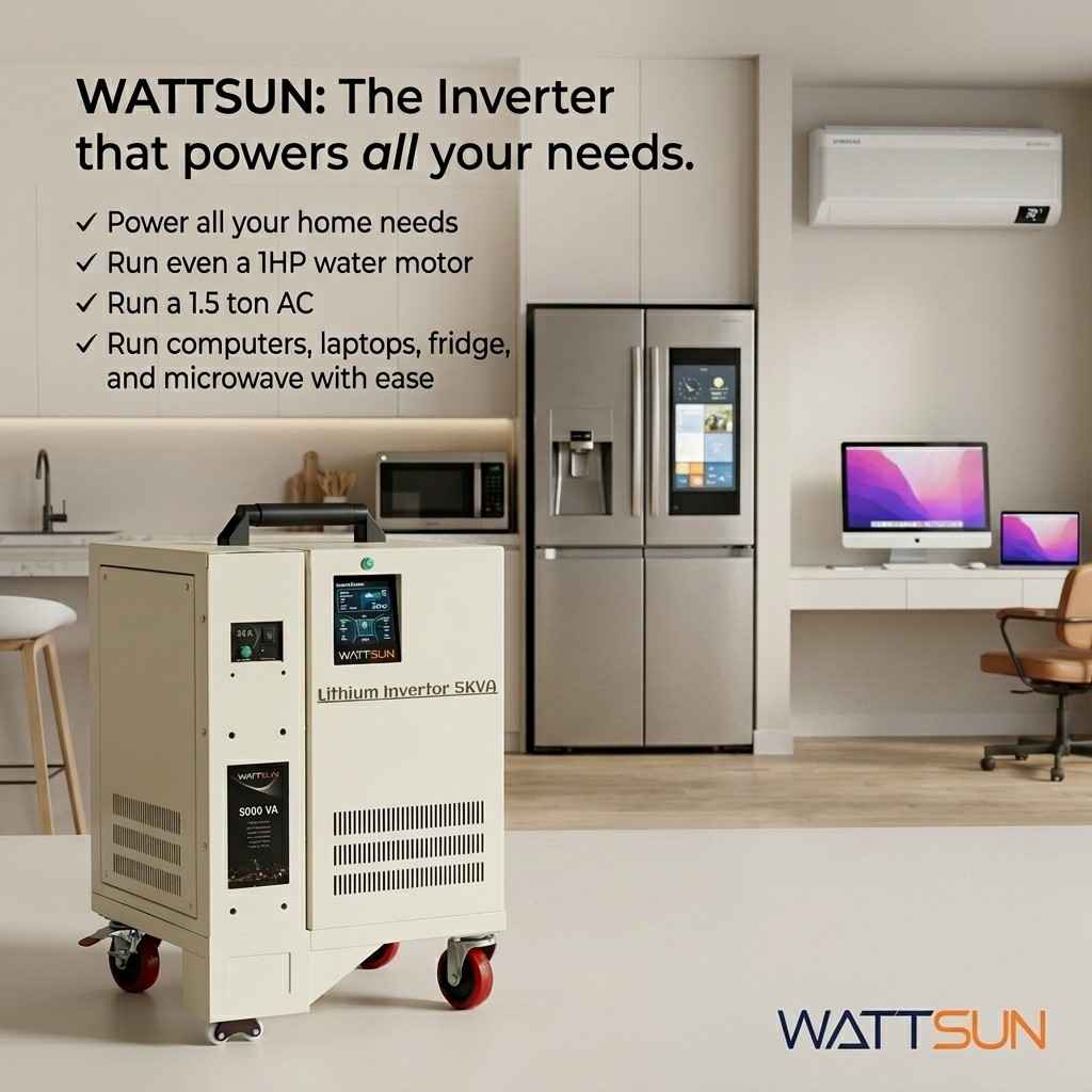 5KVA UPS, 5KVA Inverter, Lithium Inverter, Home UPS, Pure Sine Wave Inverter, Portable UPS, and Solar Compatible Inverter